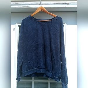 Navy blue lightweight sweatshirt